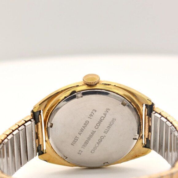 Vintage 38mm Hamilton Masonic Men\'s Mechanical Wristwatch 688 Gold Plated